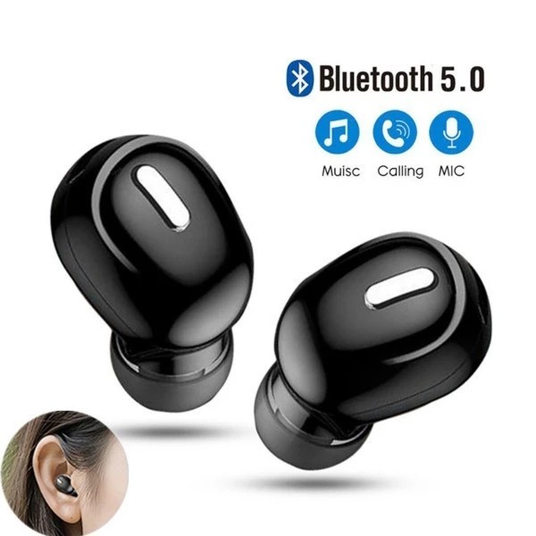 Mini Fone De Ouvido X9 Bluetooth 5.0 Intra-Auricular Sem Fio Com Microfone Esportivo Estéreo