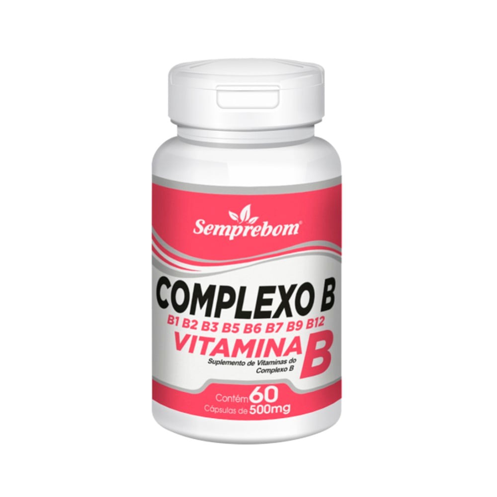 VITAMINA B COMPLEXO B - 60 CAPSULAS - 500 MG | Shopee Brasil