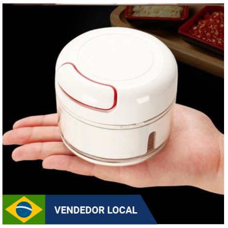 Mini Processador Manual e Triturador de Alimentos Carnes Vegetais Legumes e alho MODELO NOVO