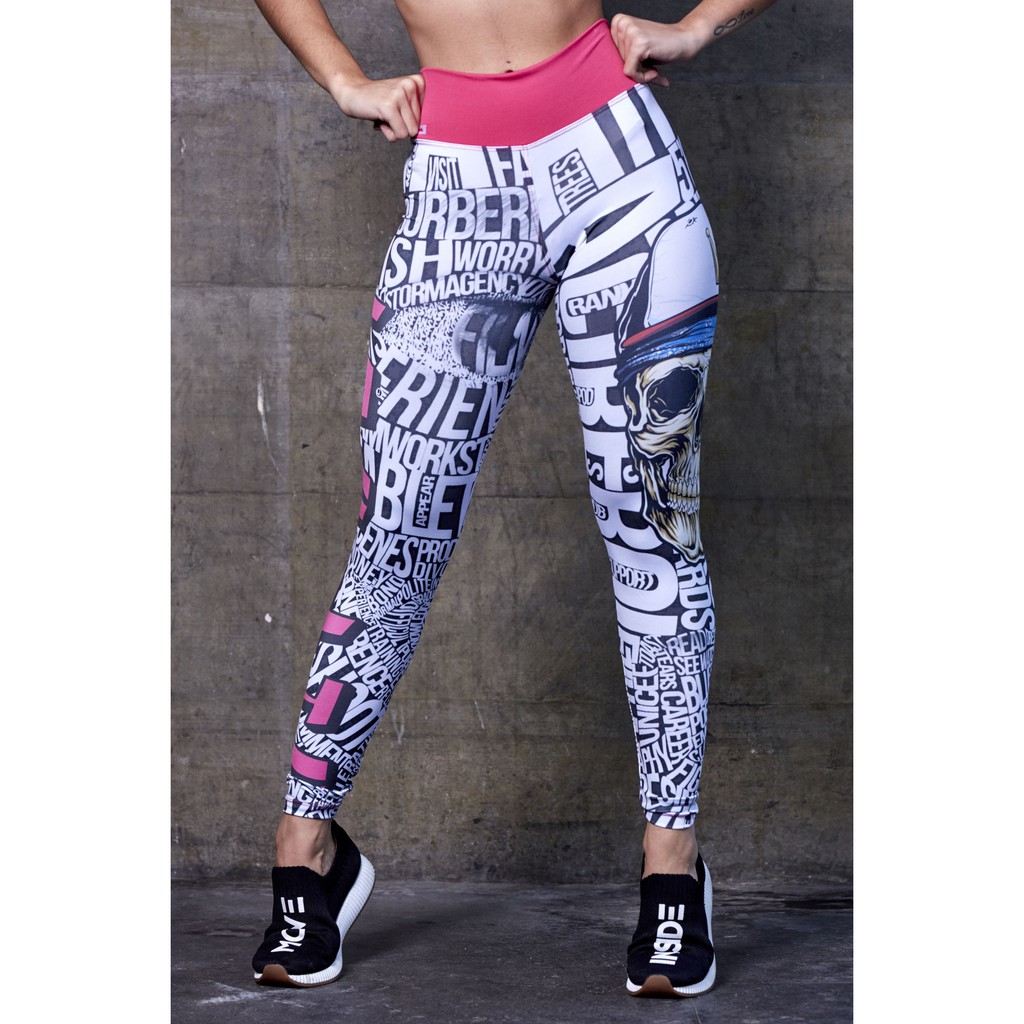 Legging Calça Sublimada Caveira