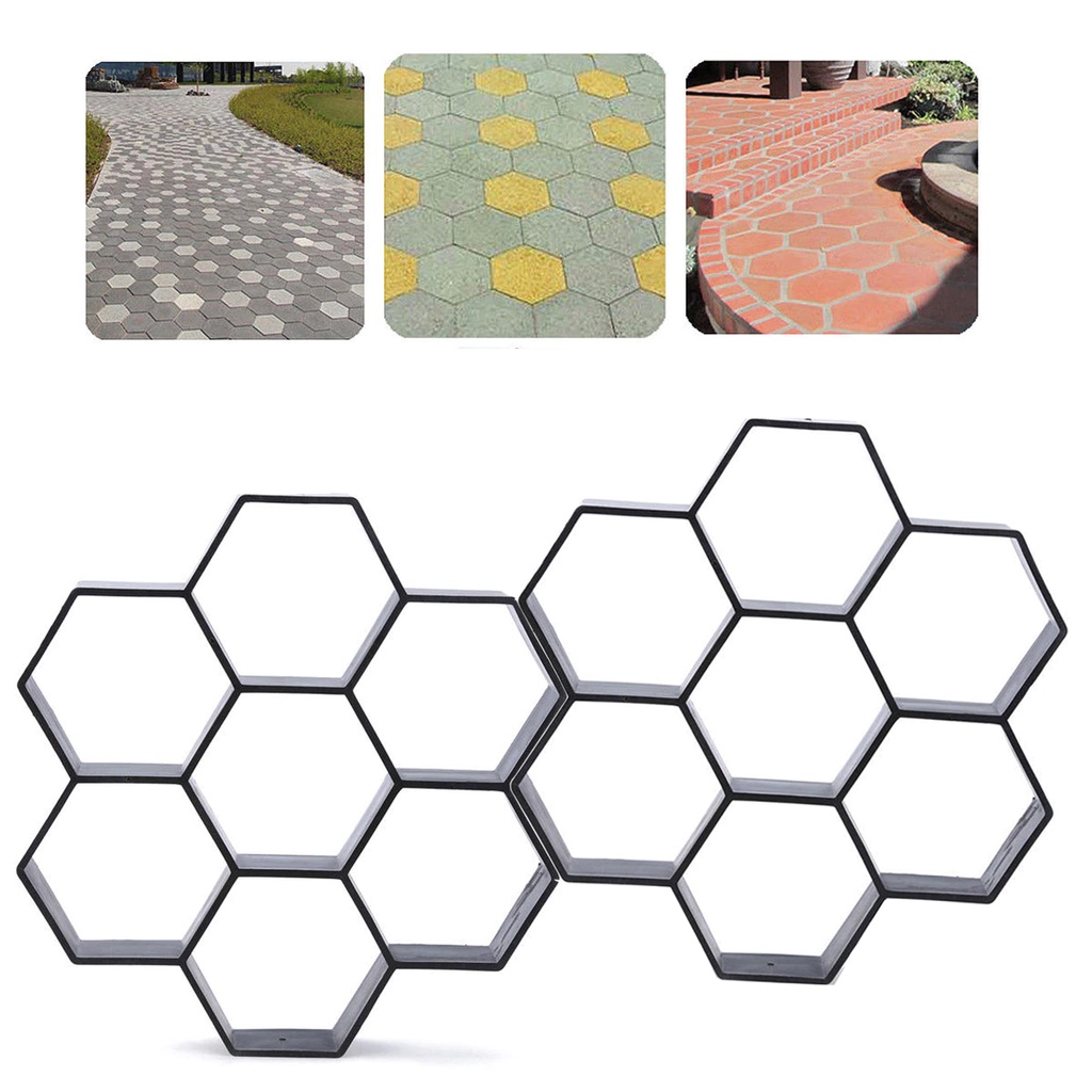 2 Peças de Molde para pavimentação de piso - Forma para caminhos de pedras -  Easy Piso