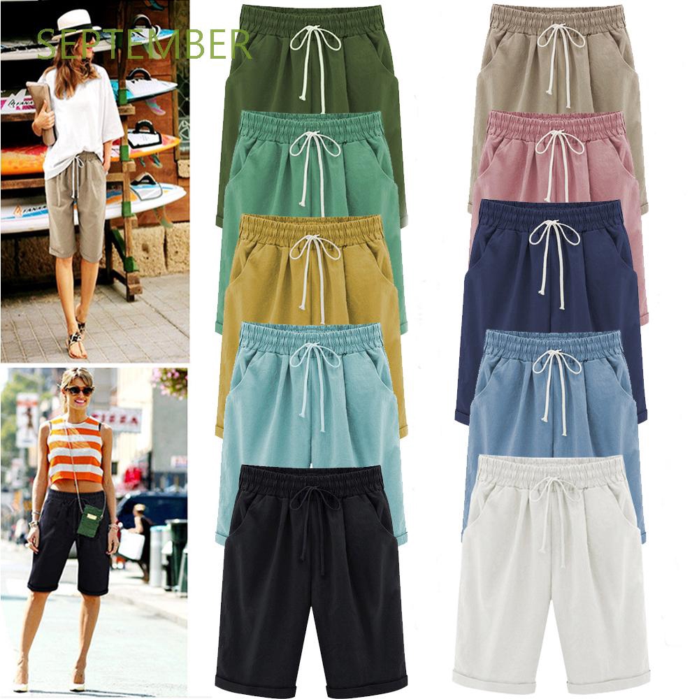 shorts no joelho feminino