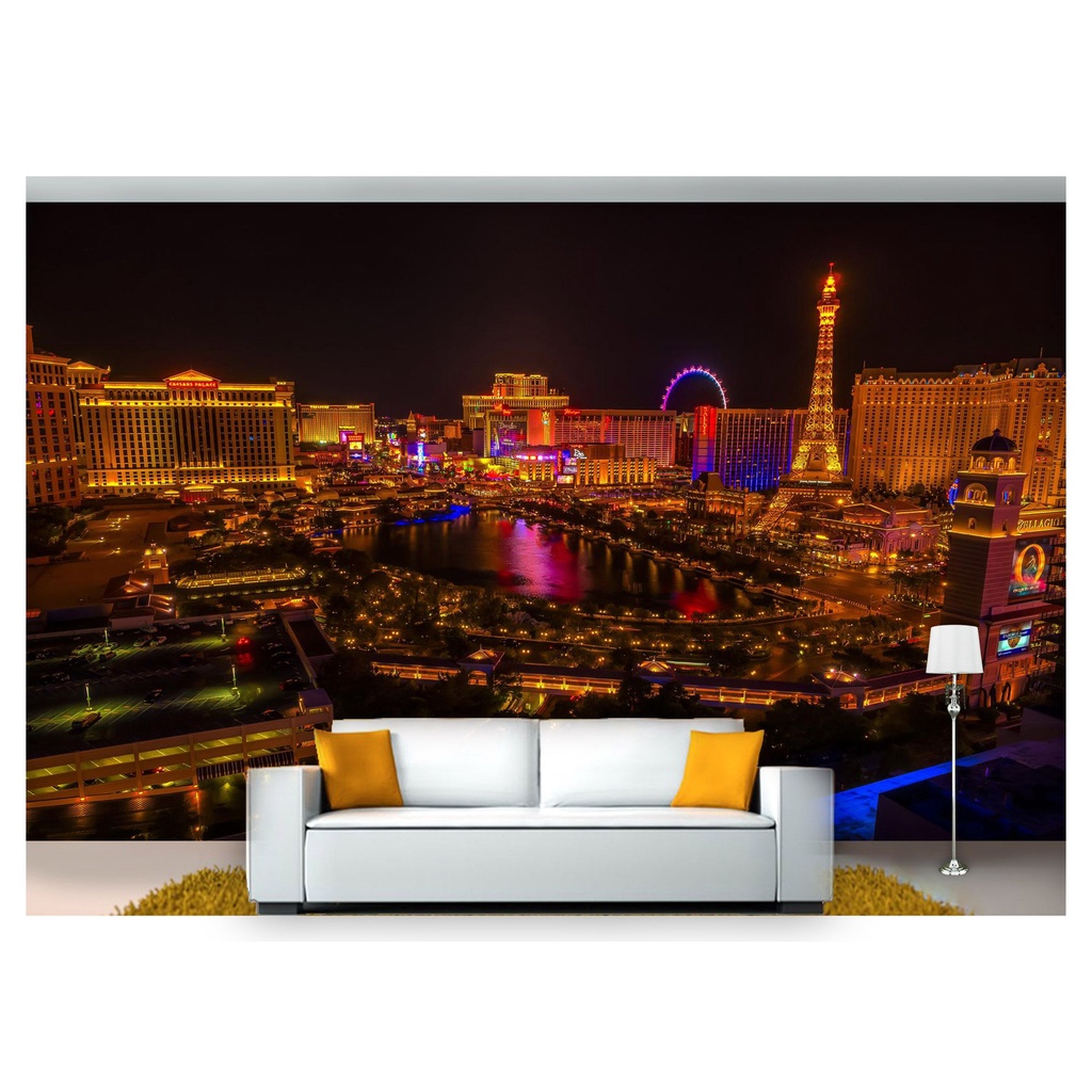 papel de parede Cidade prédios Las vEgas 3D 10m² NCD242