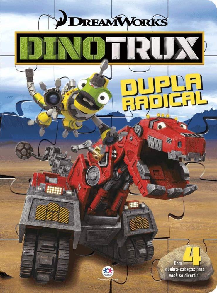 Livro Dinotrux - Dupla Radical Com 4 Quebra-Cabeças