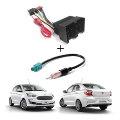 Chicote Ligação + Adaptador De Antena Ford Novo Ka 2019 2020