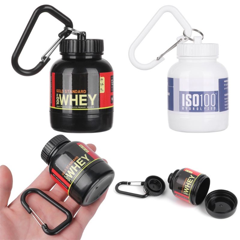 Porta whey, chaveiro pote dose whey 100ml / 200ml