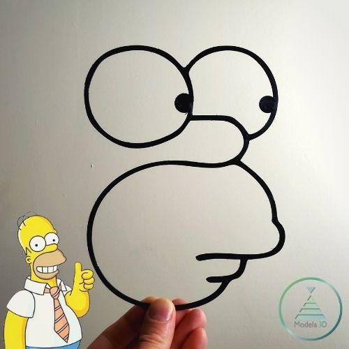 Homer Simpson na Parede! Perfeita decoração de Parede pop - Homer dos Simpsons - Sala ou Quarto