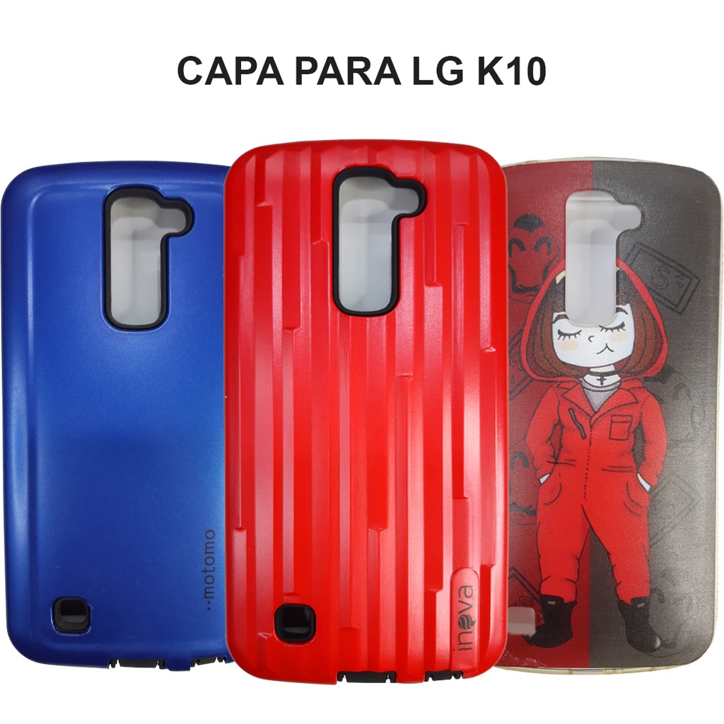 Capa LG K10 Ant-Impacto Várias Estampas - Capinha LG K10 Personalizada