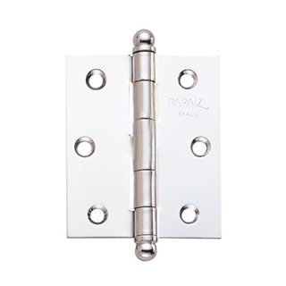 Dobradiça Média com Pino Estampado Cromado 3” X 2 1/2” Papaiz