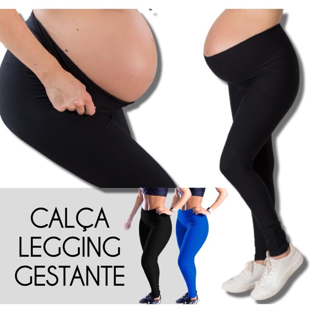 Calça Legging Para Gestante Ediçao Leg Especial Roupa Grávida