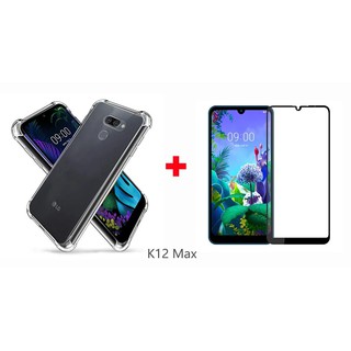 Capa Case Capinha Anti Shock LG K12 Prime/Max + Pelicula De Vidro 3d