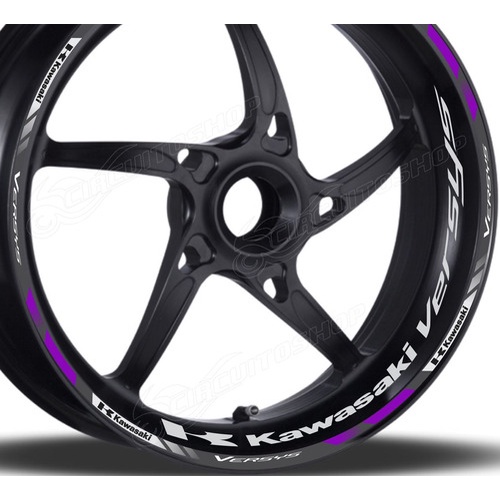 Friso + Adesivo Interno D8 Roda Moto Kawasaki Versys 1000