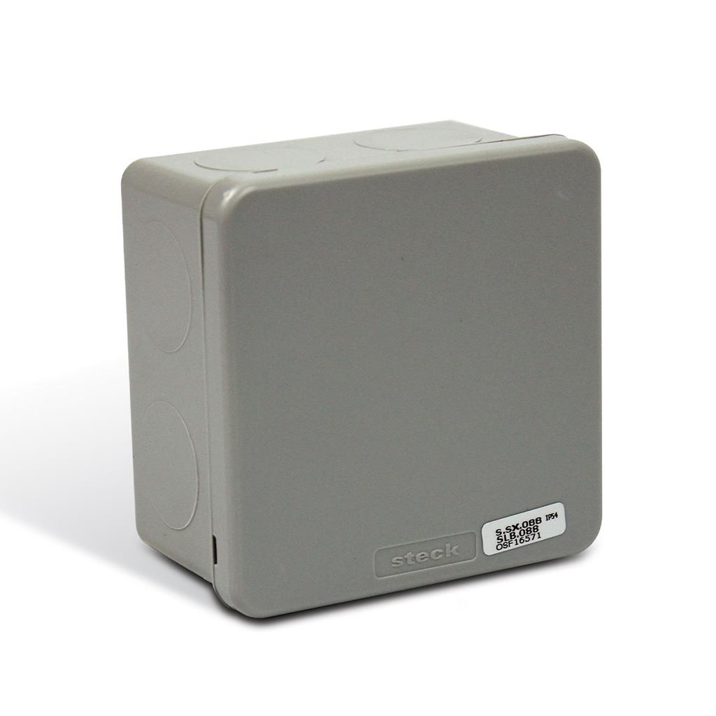 Caixa Light De Passagem 80x80mm Sem Embutes Opaca Steck em Oferta na Shopee