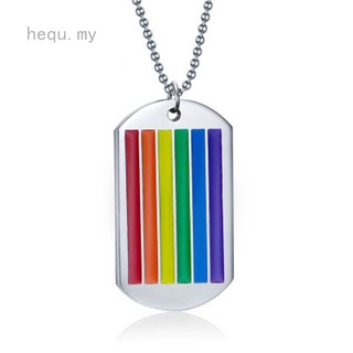 Colar De Titânio De Aço De Exército Para Casais Pingente De Lgbt Jóias