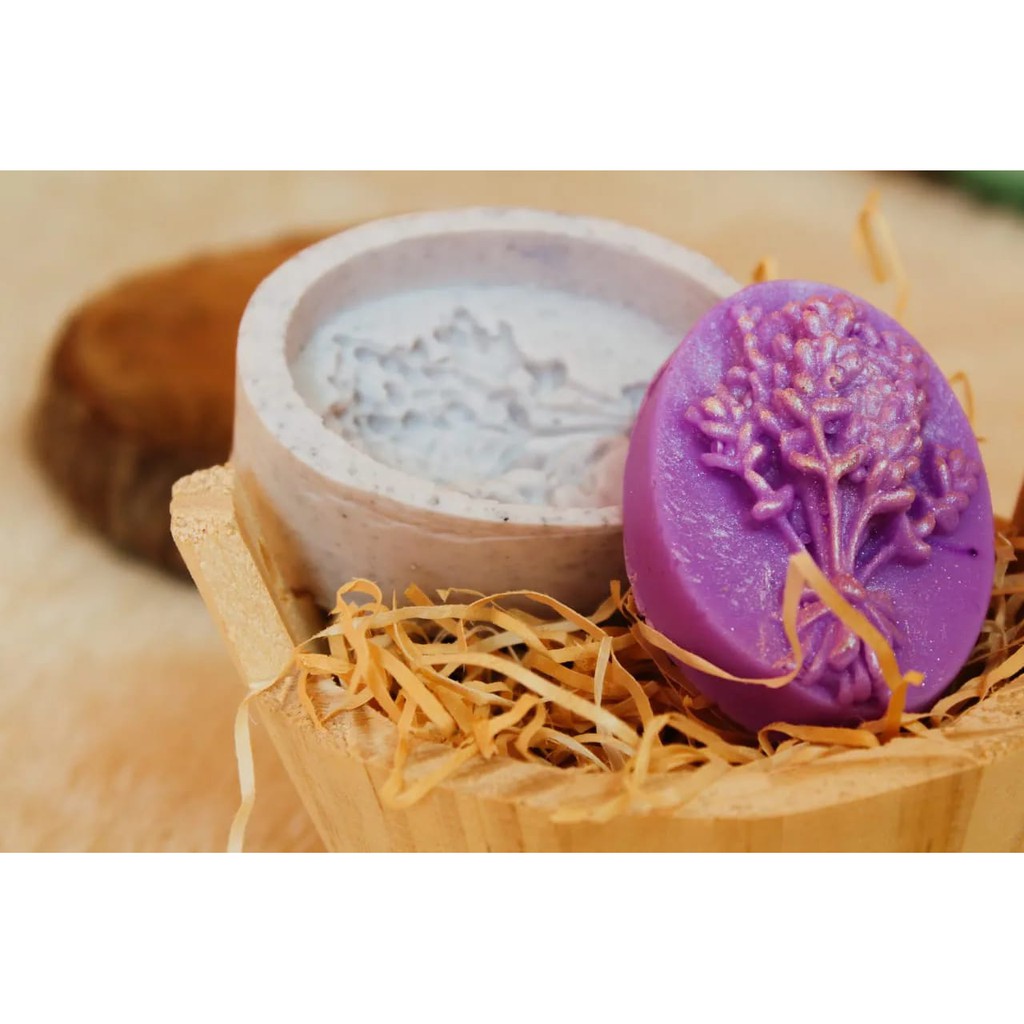 Modelo 0255 - Lavanda, Molde de Silicone Para Sabonetes Artesanais.