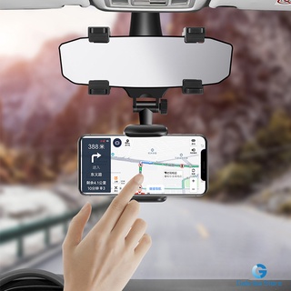 Suporte universal para telefone celular, pode ser fixado no espelho retrovisor do carro com rotação de 360 °