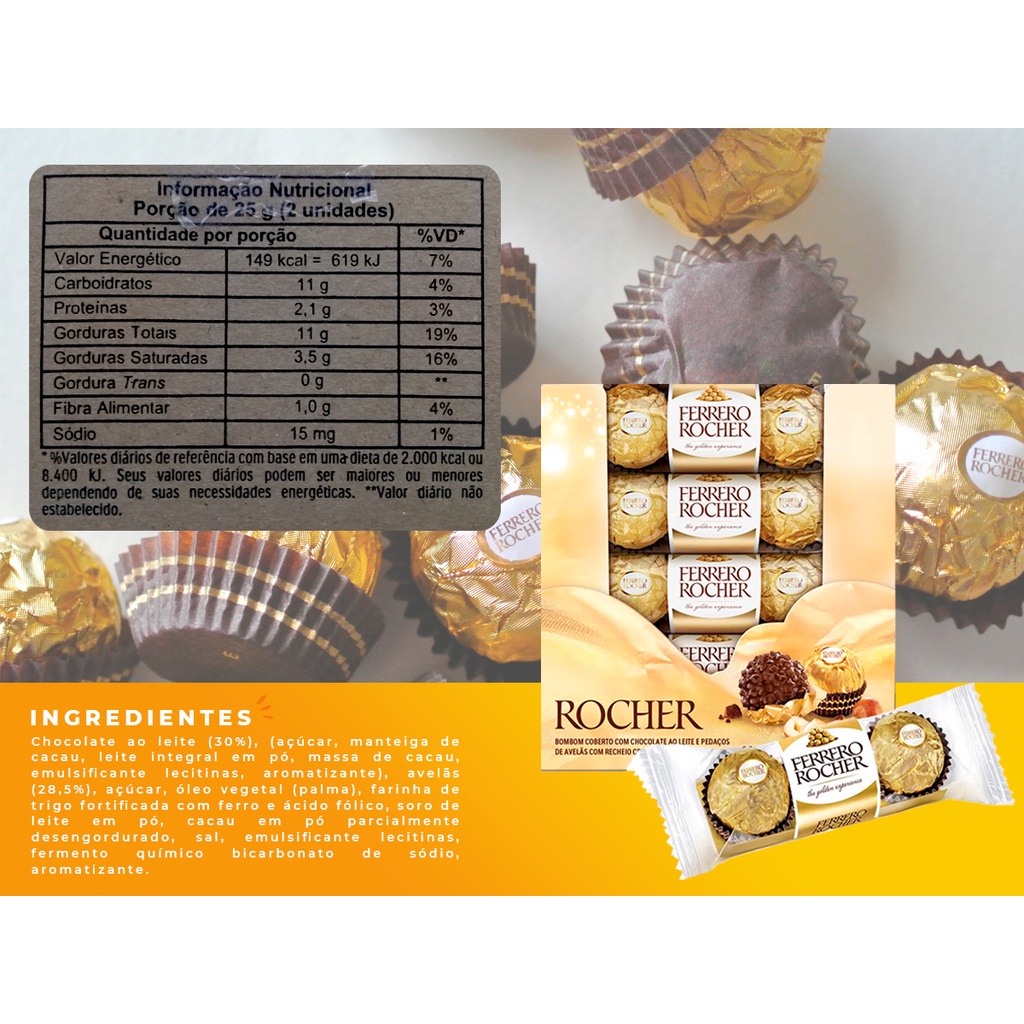 Ferrero Rocher Valor Nutricional | Ubicaciondepersonas.cdmx.gob.mx