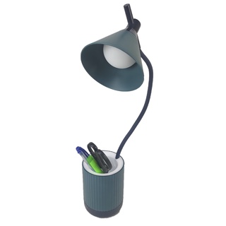 Luminaria de Mesa Porta Objetos Touch Led Abajur Flexivel Iluminado Articulada Organizador 3 Cores Suporte Lapis Canetas Material Home Office Escritorio Moderna