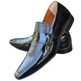 Sapato Masculino Italiano Em Couro Preto Marenbein Ref: 1080 Preto