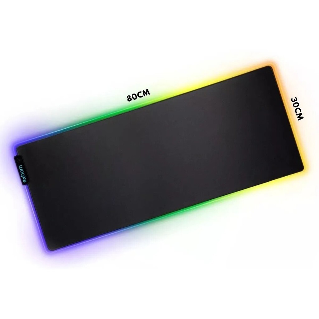 Mousepad Gamer Borda Led Rgb Iluminado 7 Cores 80x30 Grande | BeeCost