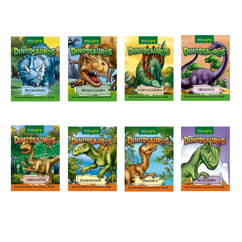 Kit com Minilivros - Coleção Dinossauros em Oferta na Shopee