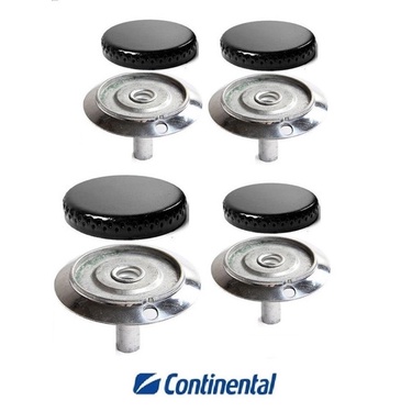 Kit 4 Bocas Fogão Continental Dorato 1 Grande + 3 Pequenos