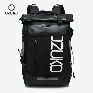 OZUKO Homens Da Moda Laptop Mochila De Viagem Estudante Universitário Impermeável Para Adolescente