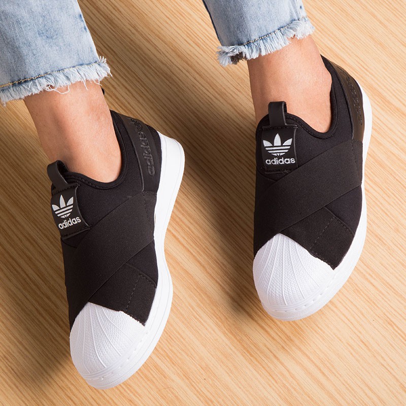 tenis adidas slip on preto promoção