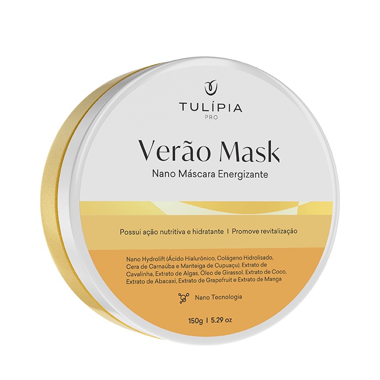 Máscara Facial Hidratante Iluminadora Pele Nutrida e Equilibrada Verão Mask Tulipia 150g em Oferta na Shopee