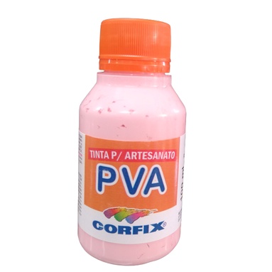 Tinta PVA Fosca 100ml Corfix - Rosa Bebe