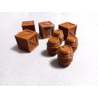 Caixotes, Barris e Barricadas - Montagem de Cenários Board Games e RPG em Oferta na Shopee