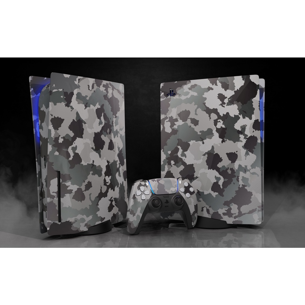 Skin Ps5 Playstation 5 Grey Camouflage Edition Shopee Brasil