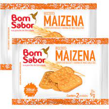 Biscoito MAIZENA Bom Sabor SACHE COM 2 un DE 9G  caixa com 50 un em Oferta na Shopee