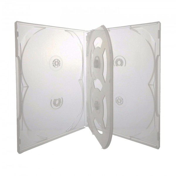 10 Estojo Caixa Capa Box Dvd Pack Transparente Sextuplo 6 Filme Promoção! Novo