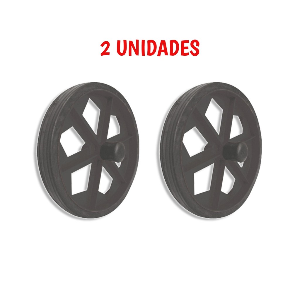 Rodas Reforçada Para Carrinho De Feira 2 Unidades de rodinhas Csk Rfe
