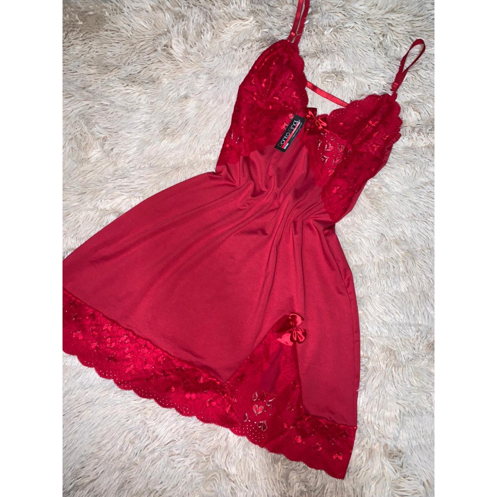CAMISOLA PARIS SEM BOJO COM DETALHE NA PERNA SUPER LUXO SUPER PROMOÇÃO LINHA NOITE SENSUAL LINGERIE em Oferta na Shopee