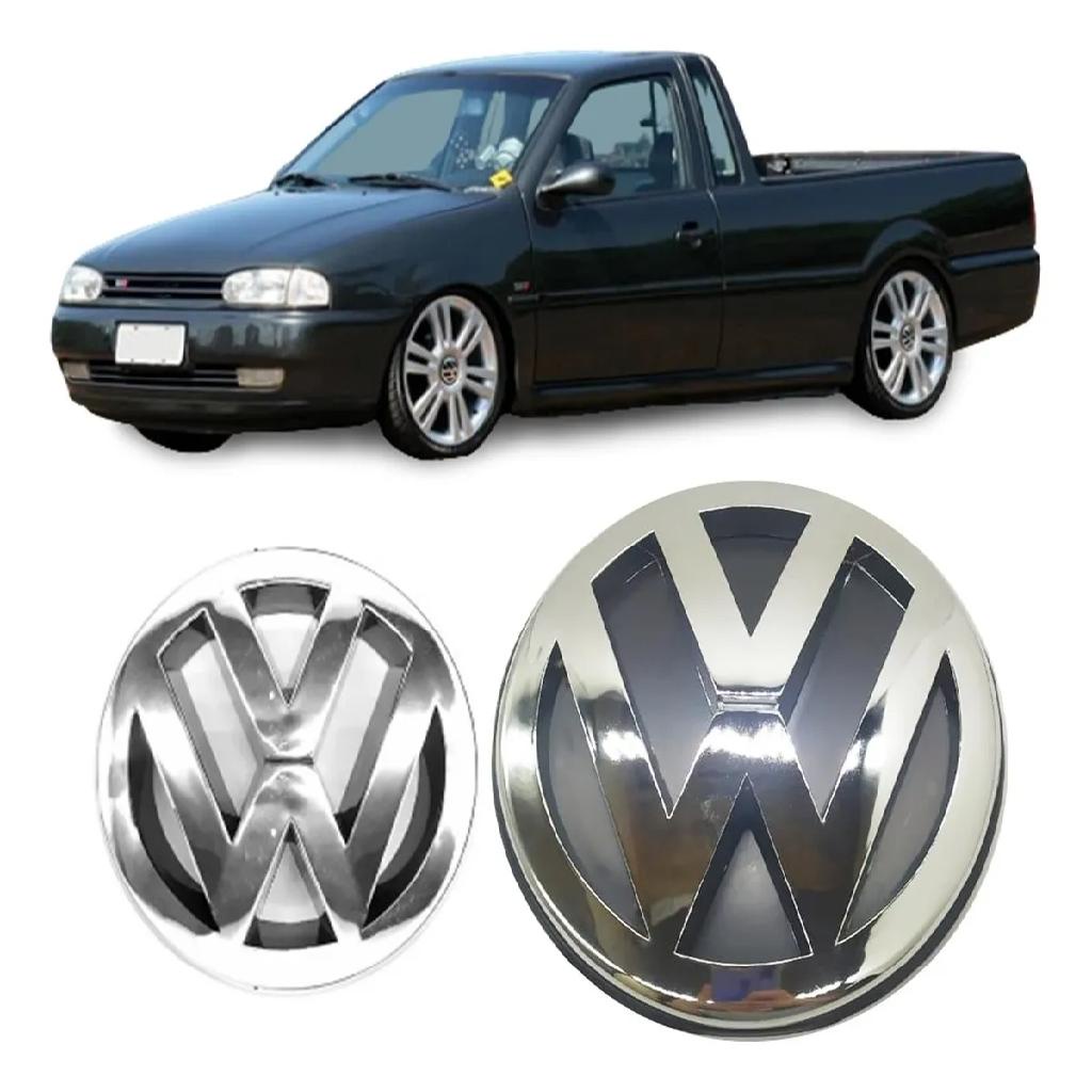 Emblemas Vw Dianteiro E Traseiro - Saveiro Bola G2 - 98 À 99