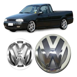 Emblemas Vw Dianteiro E Traseiro - Saveiro Bola G2 - 98 À 99