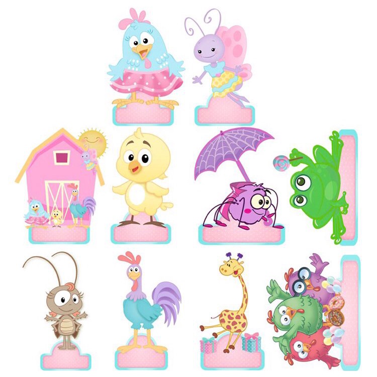 Galinha Pintadinha Candy Kit Decora O De Festa Infantil Displays De Cm Totens Shopee