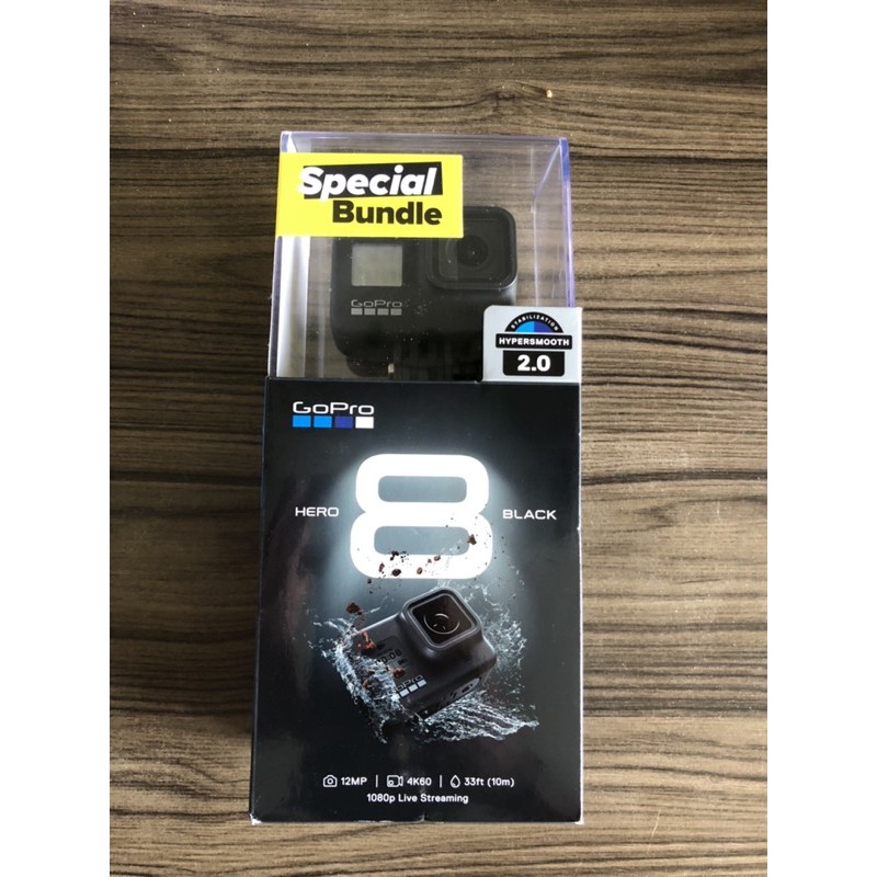 GOPRO HERO 8 BLACK SPECIAL BUNDLE 12MP, 4K LACRADA NA CAIXA | Shopee Brasil