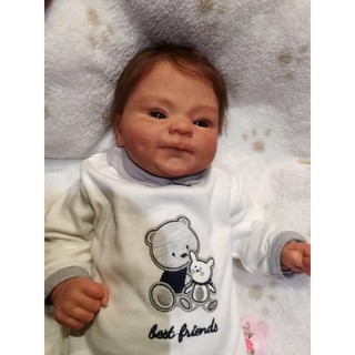 Npk 19 Polegada Reborn Premie Boneca Cocomalu Detalhe Pintura À Mão Realista Real Toque Fofo Bebê Boneca Colecionáveis
