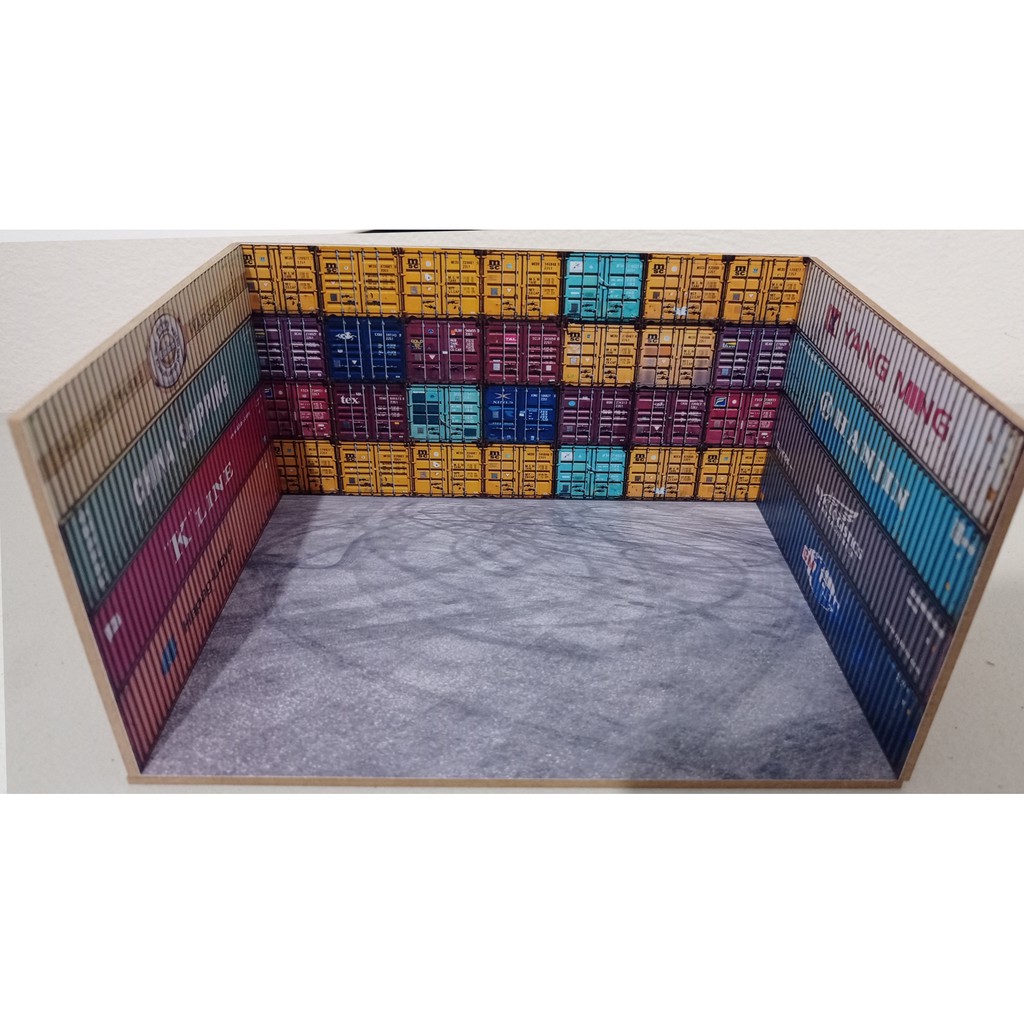 Garagem diorama hot wheels escala 1:64 ( Containers )