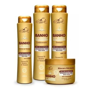 Kit Capilar Banho De Verniz BELKIT Com 4 Produtos