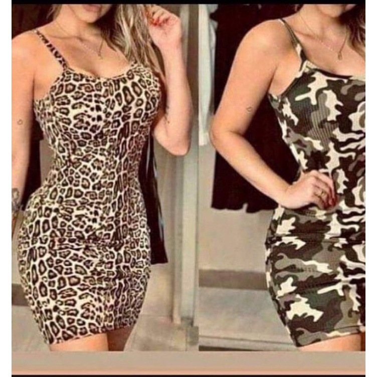 vestido malha canelada tubinho alcinha em Oferta na Shopee