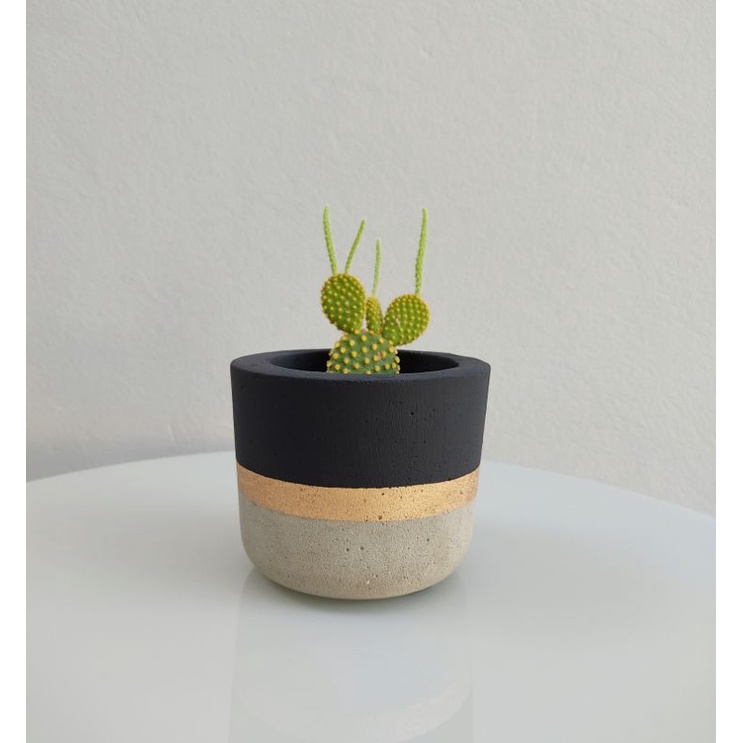 Vaso de Planta Artesanal Decorativo de Cimento 8cm Vasinho Suculentas mini cactos vaso