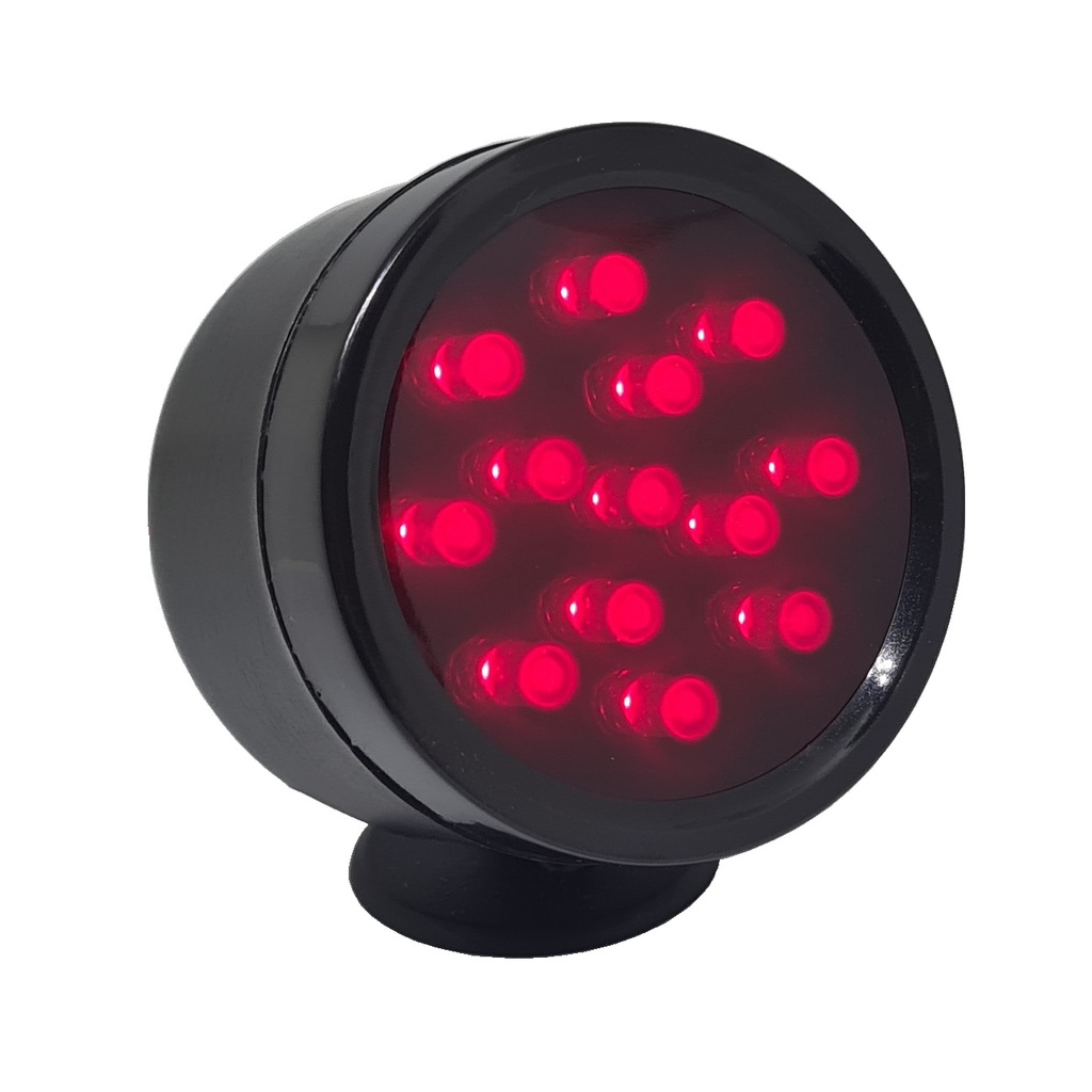 Canhão De Led Vermelho P/ Medidor Racetronix C/ Copo Suporte Shift Auxilar 12v Não Programável
