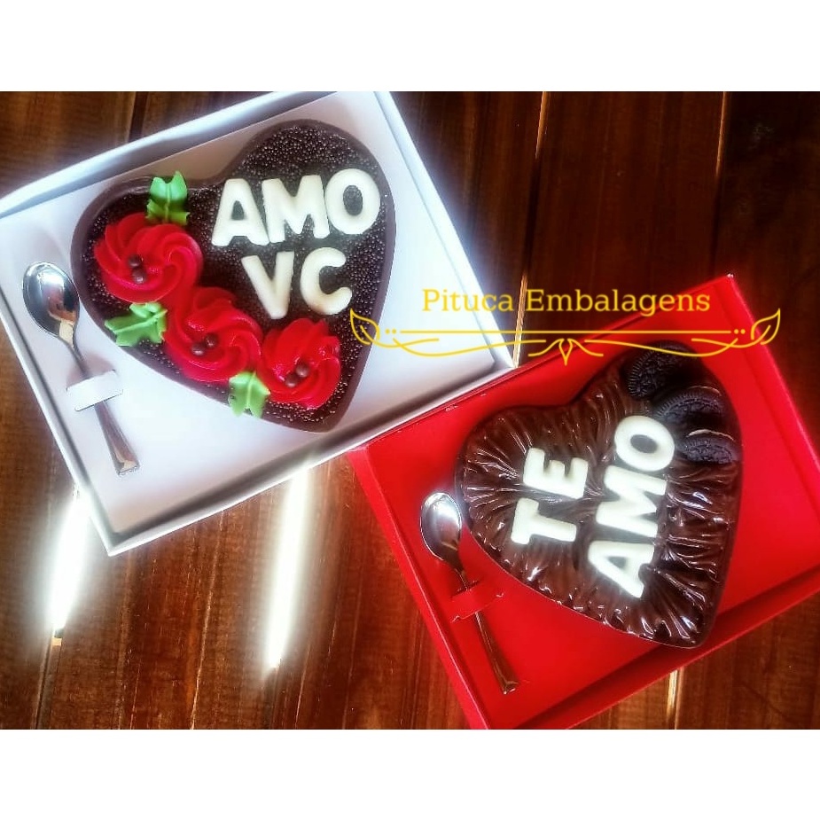 10 CAIXA PARA ❤CORAÇÃO DE COLHER 300g/ 400g em Oferta na Shopee