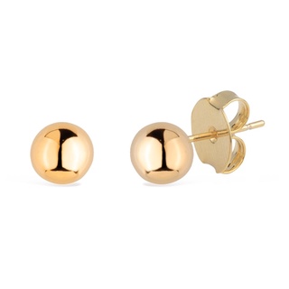 Brinco de Bolinha Banhado a Ouro 18K - Semi Joia de Luxo (BR 96)