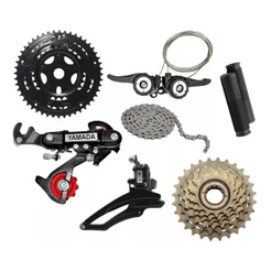 KIT RELAÇÃO 18 MARCHAS BICICLETA COMPLETO 18V YAMADA