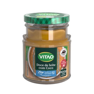Doce de leite com Coco Zero Açúcar 200g - Vitao em Oferta na Shopee